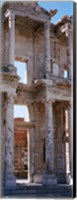 Framed Turkey, Ephesus, facade of library ruins