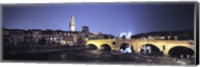 Framed Ponte Pietra And Adige River, Verona, Italy