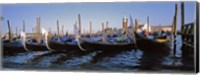 Framed View of gondolas, Venice, Italy