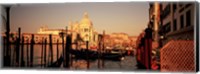 Framed Gondolas In A Canal, Venice, Italy