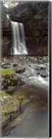 Framed Water Falling From Rocks, River Twiss, Thornton Force, Ingeleton, North Yorkshire, England, United Kingdom