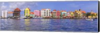 Framed Buildings at the waterfront, Willemstad, Curacao, Netherlands Antilles