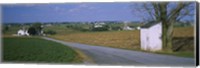 Framed Road through Amish Farms, Pennsylvania