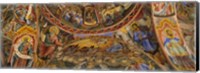 Framed Fresco on the ceiling of the Rila Monastery, Bulgaria