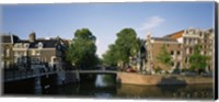 Framed Bridge across a canal, Amsterdam, Netherlands