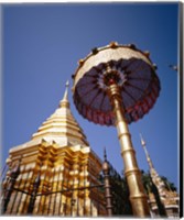 Framed Golden Chedi, Wat Phrathat Doi Suthep, Chiang Mai Province, Thailand
