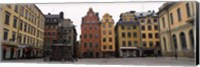 Framed Buildings in a city, Stortorget, Gamla Stan, Stockholm, Sweden