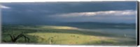 Framed Clouds over mountains, Lake Nakuru, Great Rift Valley, Lake Nakuru National Park, Kenya