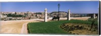 Framed Formal garden in a city, Alfama, Lisbon, Portugal