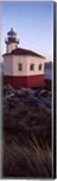 Framed Lighthouse at the coast, Coquille River Lighthouse, Bandon, Coos County, Oregon, USA