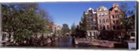 Framed Buildings in a city, Amsterdam, North Holland, Netherlands