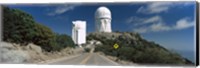 Framed Road leading to observatory, Kitt Peak National Observatory, Arizona, USA