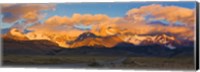 Framed Golden Clouds Over Monte Fitz Roy, Argentina