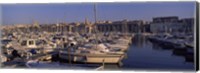 Framed Boats docked at a harbor, Marseille, Bouches-Du-Rhone, Provence-Alpes-Cote d'Azur, France