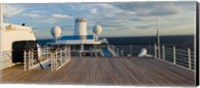 Framed Cruise ship deck, Bruges, West Flanders, Belgium