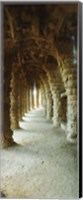 Framed Architectural detail, Park Guell, Barcelona, Catalonia, Spain (vertical)