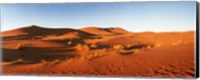 Framed Desert at sunrise, Sahara Desert, Morocco