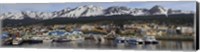 Framed Boats at a harbor, Ushuaia, Tierra Del Fuego, Patagonia, Argentina