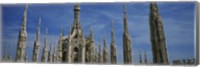 Framed Facade of a cathedral, Piazza Del Duomo, Milan, Italy