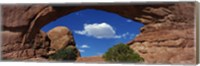 Framed North Window, Arches National Park, Utah, USA