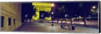 Framed France, Paris, Arc de Triomphe lit up at night