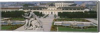 Framed Garden in front of a palace, Belvedere Gardens, Vienna, Austria