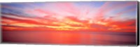 Framed Sunset Pacific Ocean, California, USA