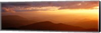 Framed Sunset Over Great Smoky Mountains, North Carolina