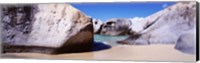 Framed Rocks On The Beach, Virgin Gorda, British Virgin Islands,