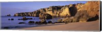 Framed Portugal, Lagos, Algarve Region, Panoramic view of the beach and coastline