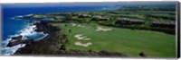 Framed Aerial Francis H Li Brown Golf Course, Hawaii, USA