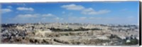 Framed Ariel View Of The Western Wall, Jerusalem, Israel