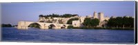Framed France, Vaucluse, Avignon, Palais des Papes, Pont St-Benezet Bridge, Fort near the sea