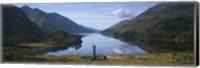 Framed High angle view of a monument near a lake, Glenfinnan Monument, Loch Shiel, Highlands Region, Scotland