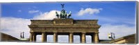 Framed High section view of a memorial gate, Brandenburg Gate, Berlin, Germany