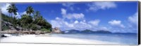 Framed Beach on La Digue Island Seychelles