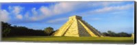 Framed Pyramid in a field, Kukulkan Pyramid, Chichen Itza, Yucatan, Mexico