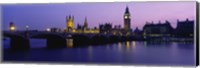 Framed Big Ben, Houses of Parliament, London, England