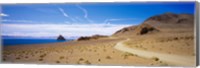 Framed Dirt road on a landscape, Pyramid Lake, Nevada, USA