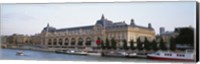 Framed Museum on a riverbank, Musee D'Orsay, Paris, France