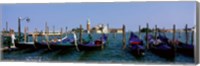 Framed Church of San Giorgio Maggiore and Gondolas Venice Italy