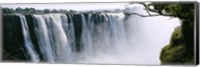 Framed Waterfall in a forest, Victoria Falls, Zimbabwe, Africa