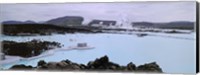 Framed People In The Hot Spring, Blue Lagoon, Reykjavik, Iceland