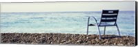 Framed Vacant Chair On The Beach, Nice, Cote De Azur, France