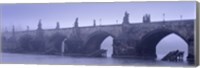 Framed Bridge over a river, Charles Bridge, Prague, Czech Republic