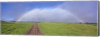 Framed Rainbow Over A Landscape, Kamuela, Big Island, Hawaii, USA