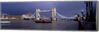 Framed Bridge Over A River, Tower Bridge, London, England, United Kingdom