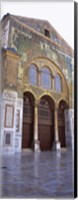 Framed Mosaic facade of a mosque, Umayyad Mosque, Damascus, Syria