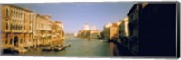 Framed Sun lit buildings along the Grand Canal, Venice, Italy