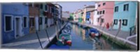 Framed Canal, Burano, Italy